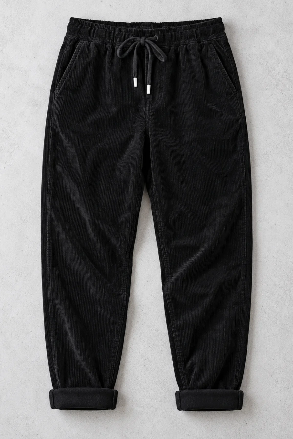 Corduroy Drawstring Womens Cotton Trousers
