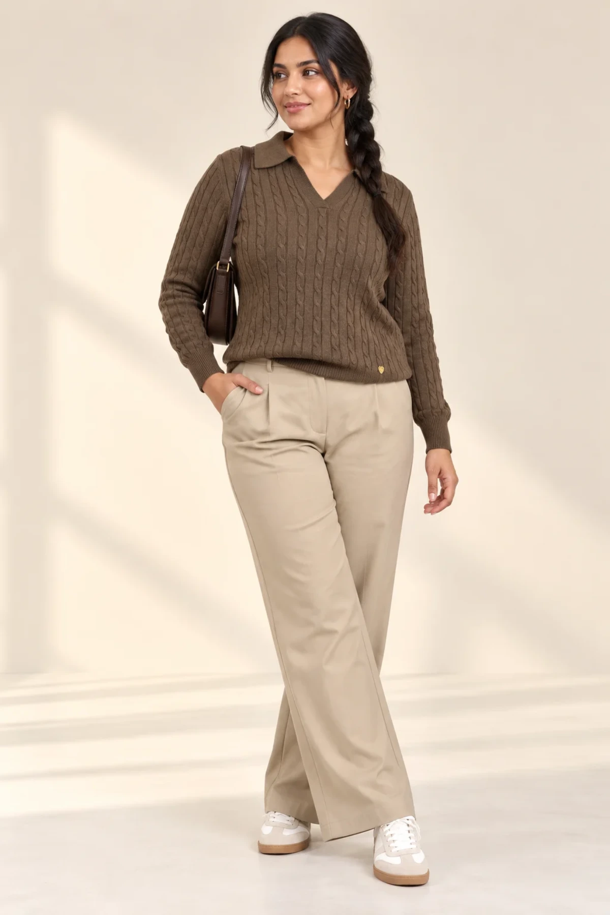 Soft Knitted Cable Knit Jumper