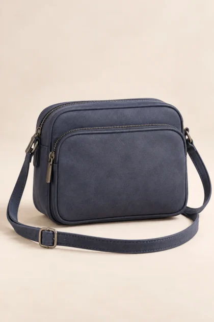Front Zip Pocket Womens Crossbody Bag