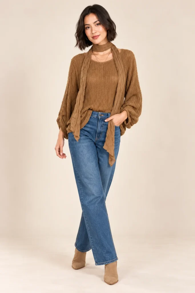 Mesh Weave Overlay Layered Top