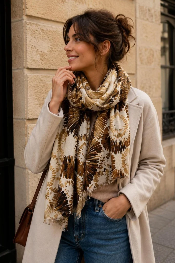 Abstract Print Scarves