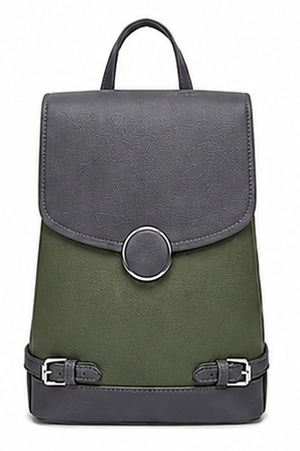 Adjustable Strap Flap Closure Backpack