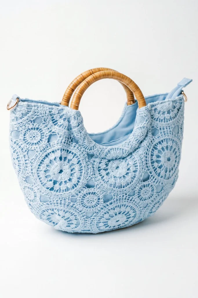 Crochet Ring Handle Handbag