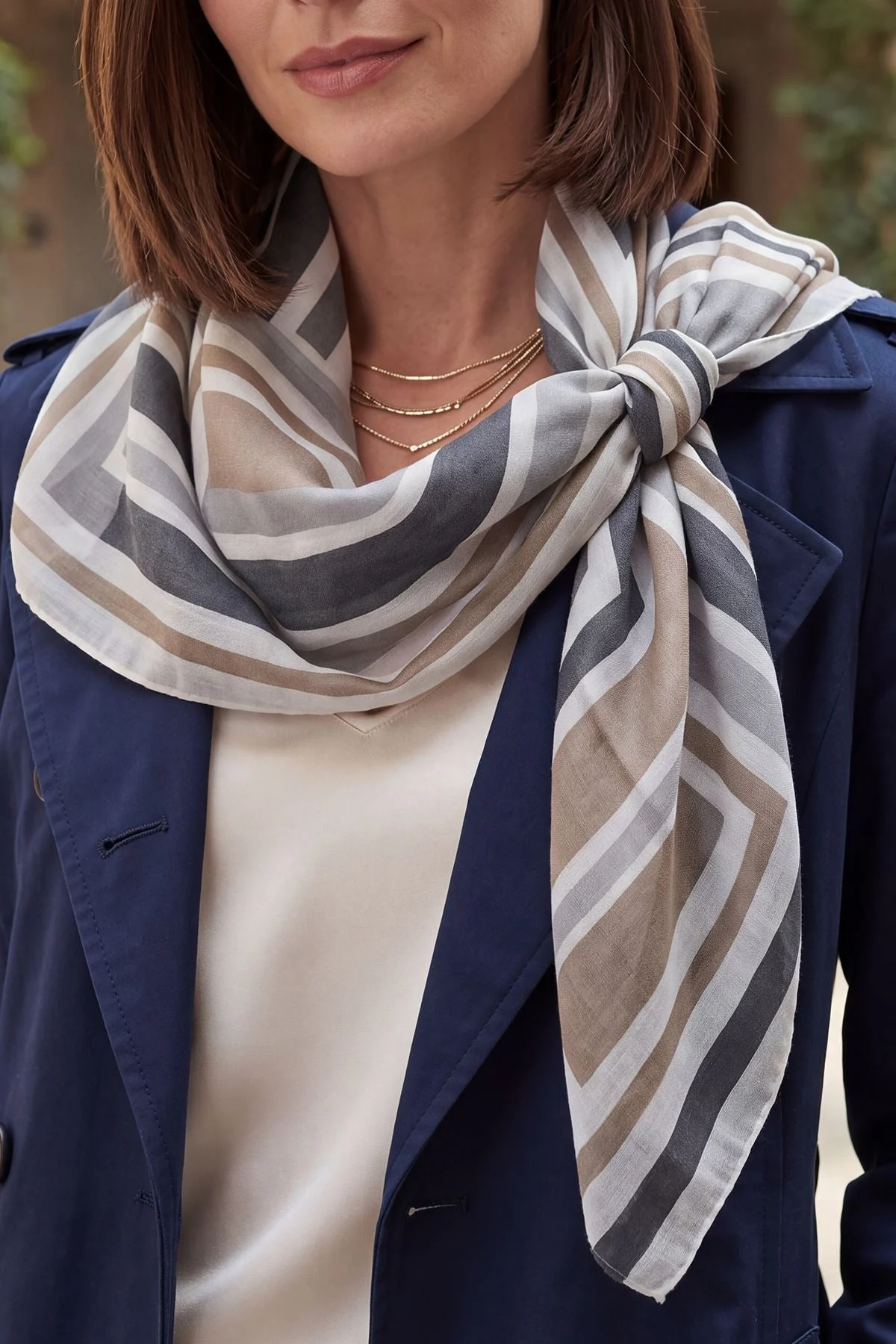 Geometric Print Scarves
