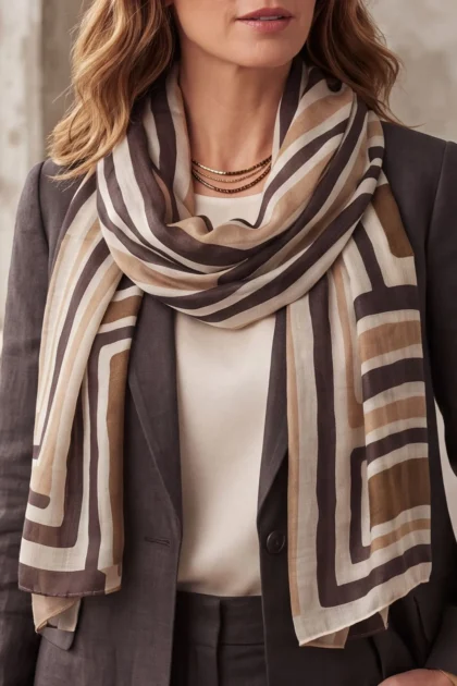 Geometric Print Scarves