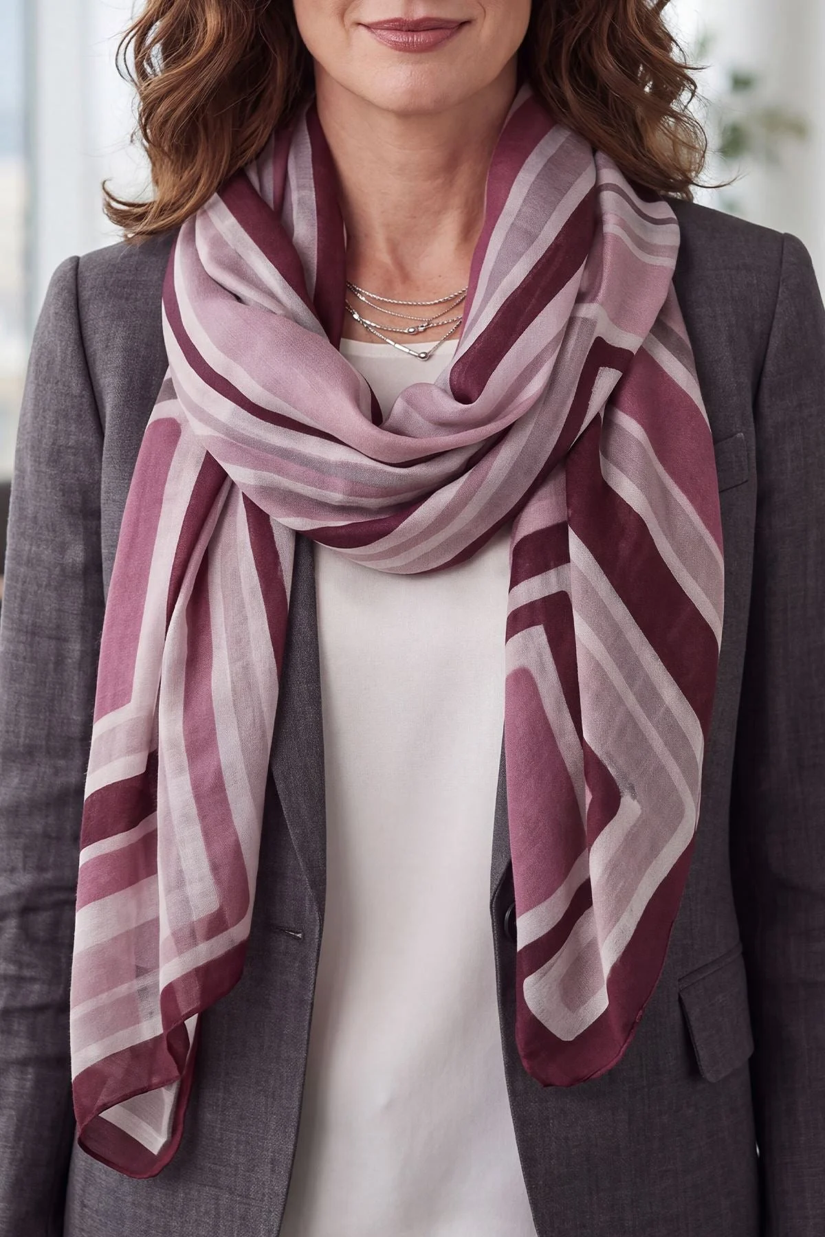 Geometric Print Scarves