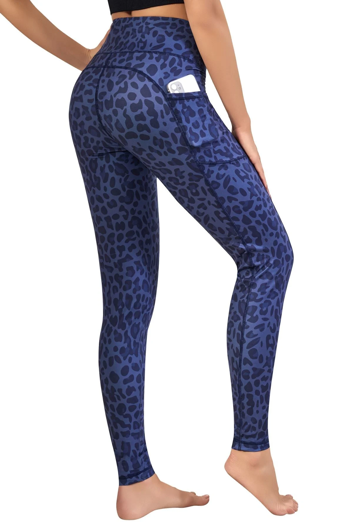 Gym Leggings With Pockets Camo Print