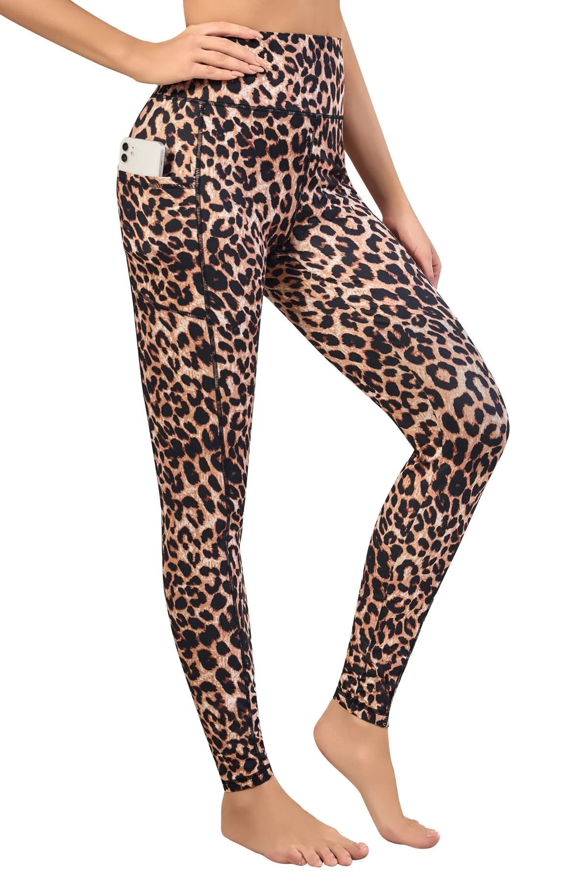 Gym Leggings With Pockets Camo Print