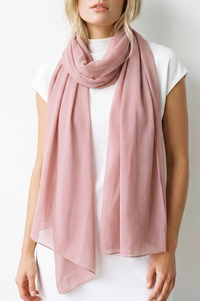 Lightweight Plain Chiffon Scarf