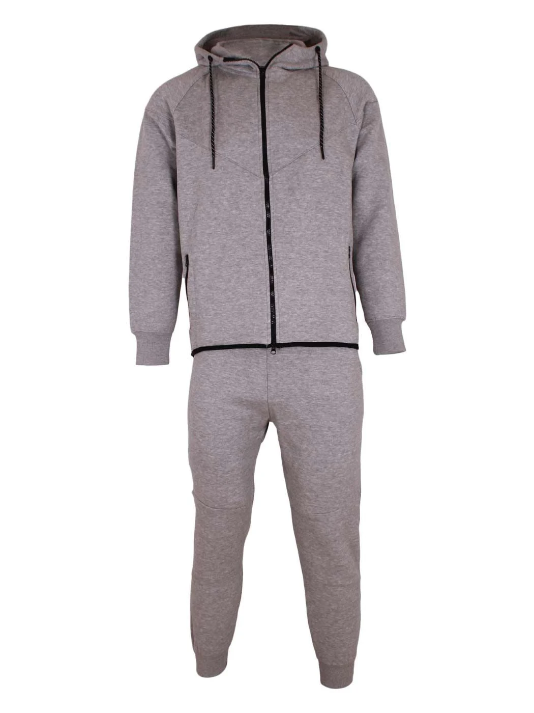 Mens Tracksuit Set with Zip Hoodie