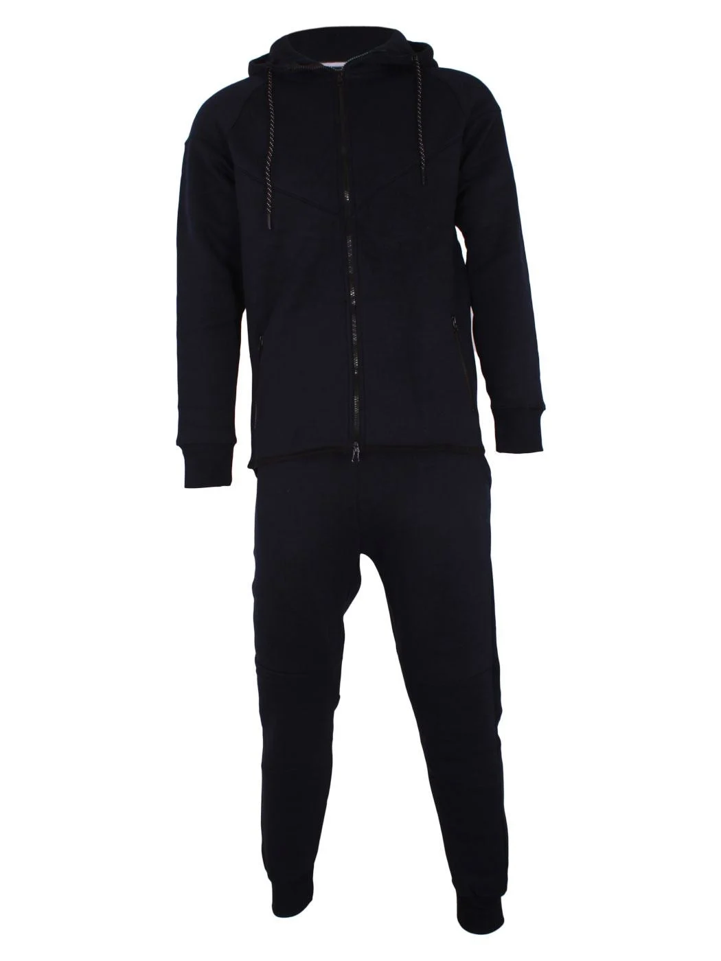 Mens Tracksuit Set with Zip Hoodie