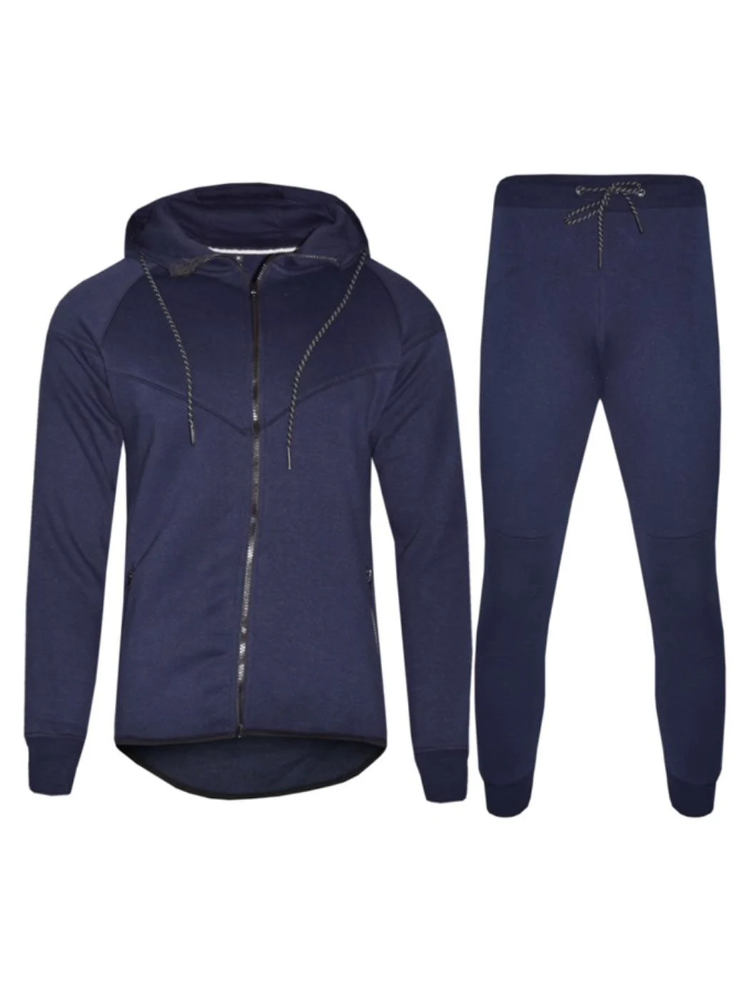 Mens Tracksuit Set with Zip Hoodie