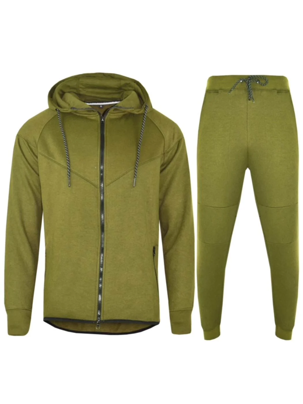 Mens Tracksuit Set with Zip Hoodie