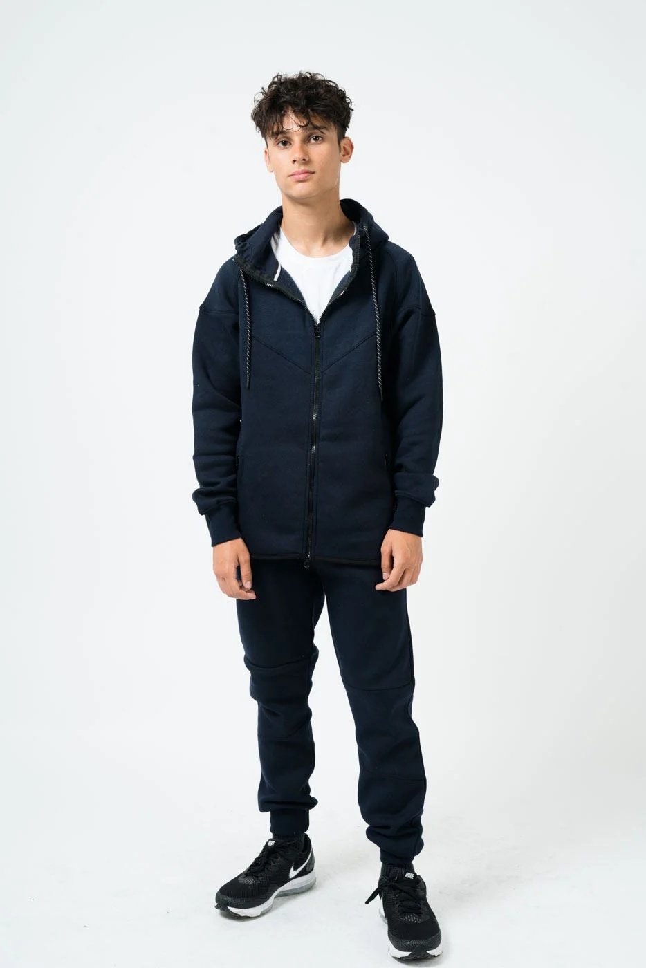 Mens Tracksuit Set with Zip Hoodie