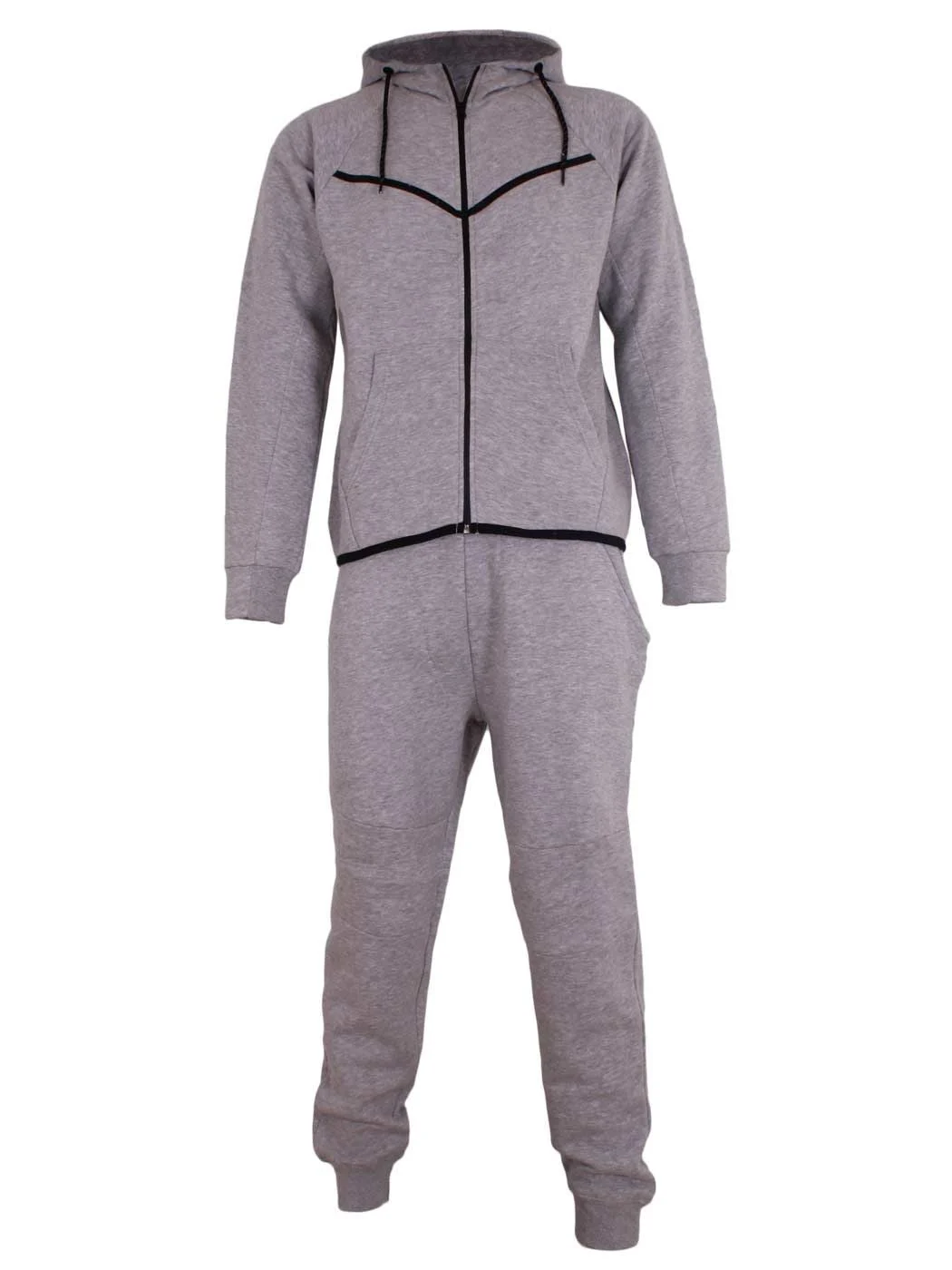 Mens Tracksuit Set with Zip Hoodie