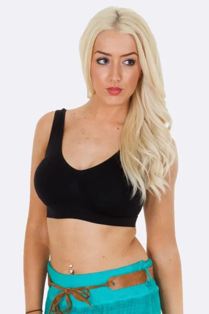 Non Wired Padded Bra with Seamless Stretch Fit