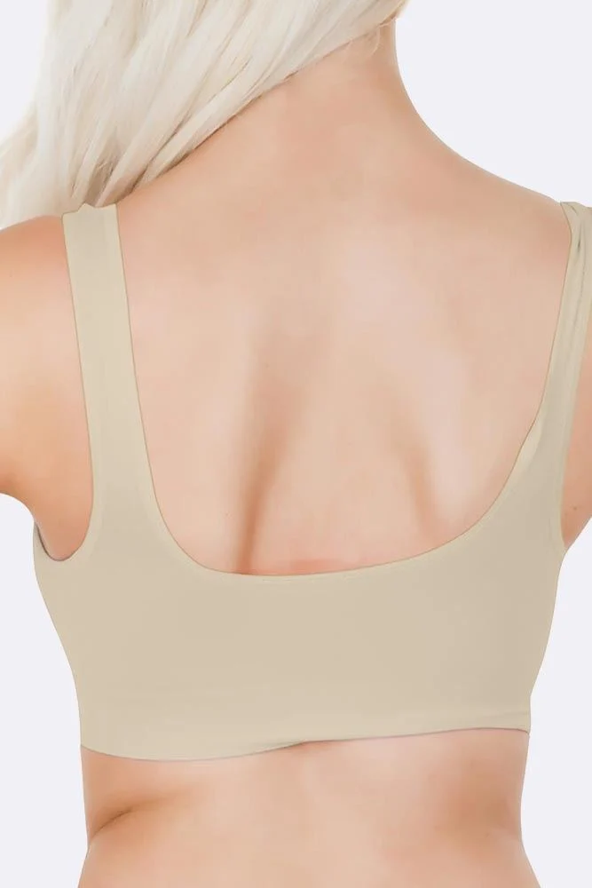 Non Wired Padded Bra with Seamless Stretch Fit