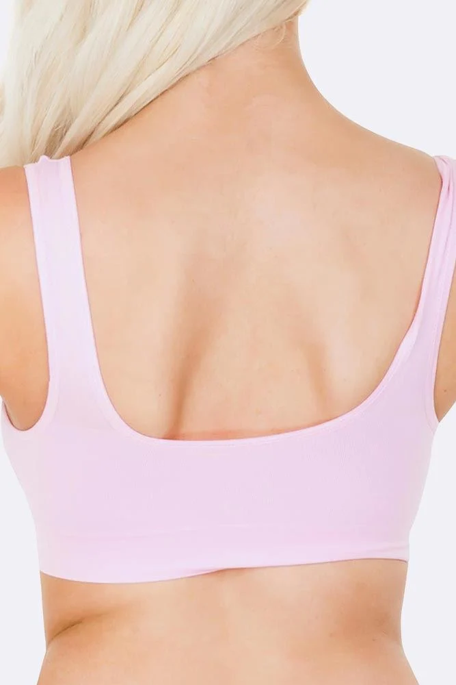 Non Wired Padded Bra with Seamless Stretch Fit