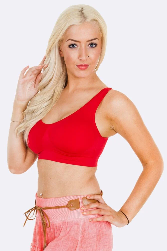 Non Wired Padded Bra with Seamless Stretch Fit