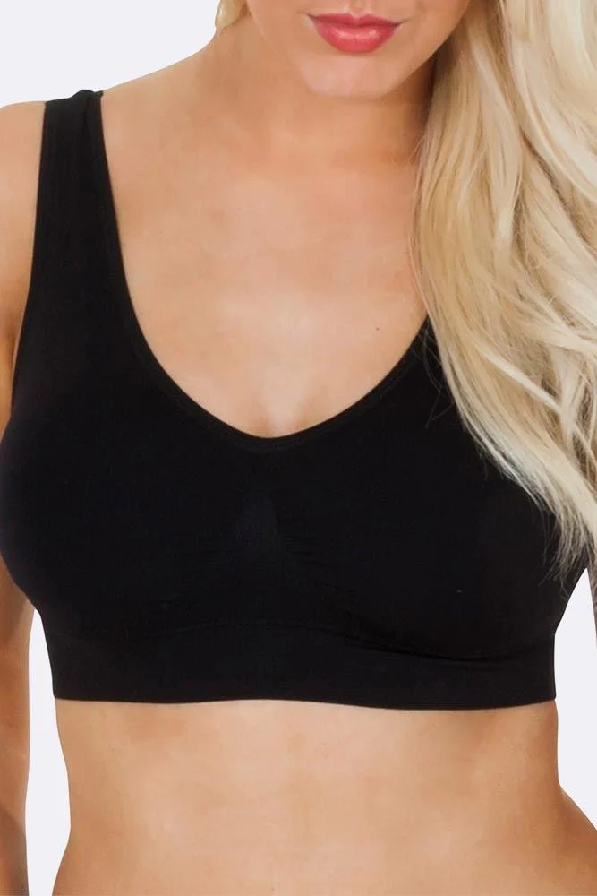 Non Wired Padded Bra with Seamless Stretch Fit