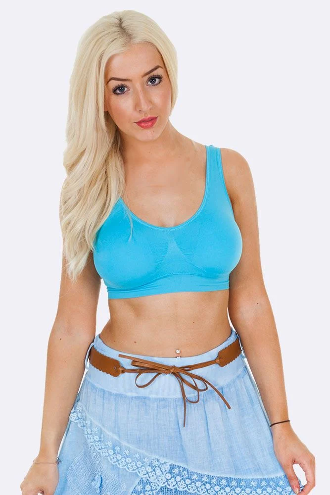 Non Wired Padded Bra with Seamless Stretch Fit