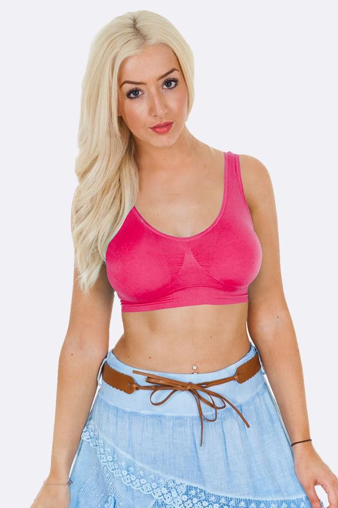 Non Wired Padded Bra with Seamless Stretch Fit