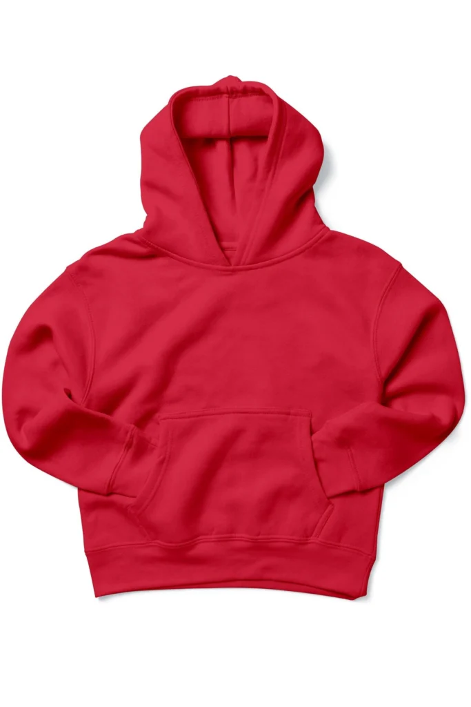 Plain Cotton Hoodie with Classic Kangaroo Pocket