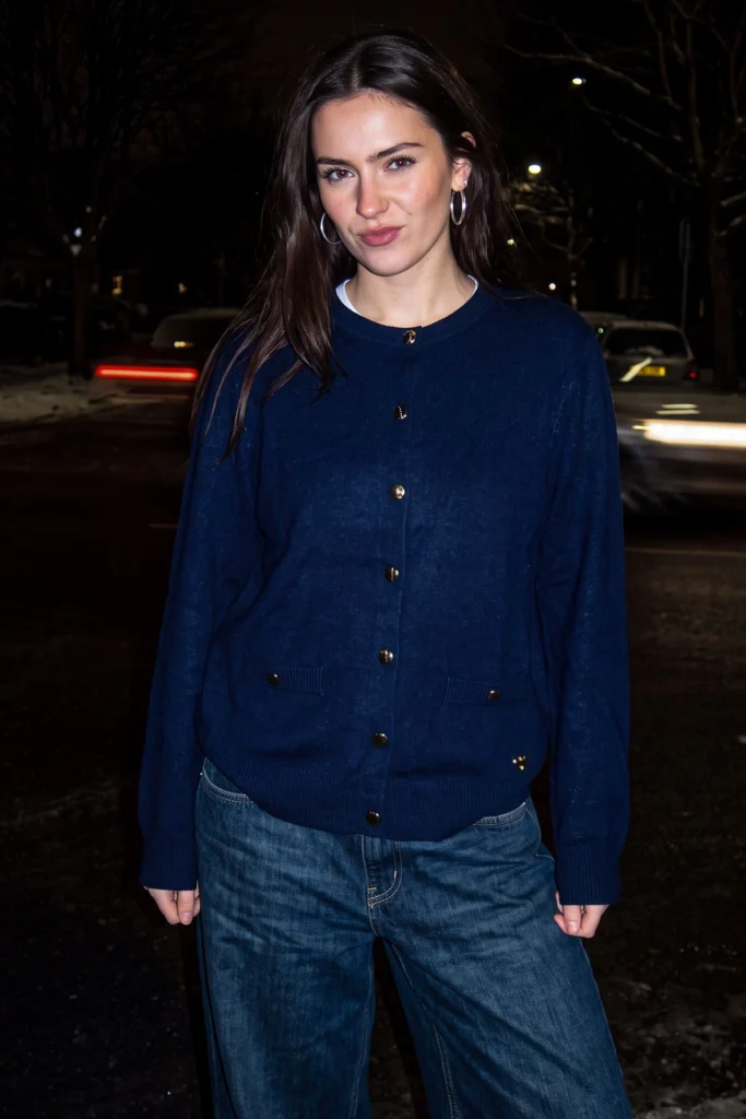 Plain Knitted Button Up Cardigan