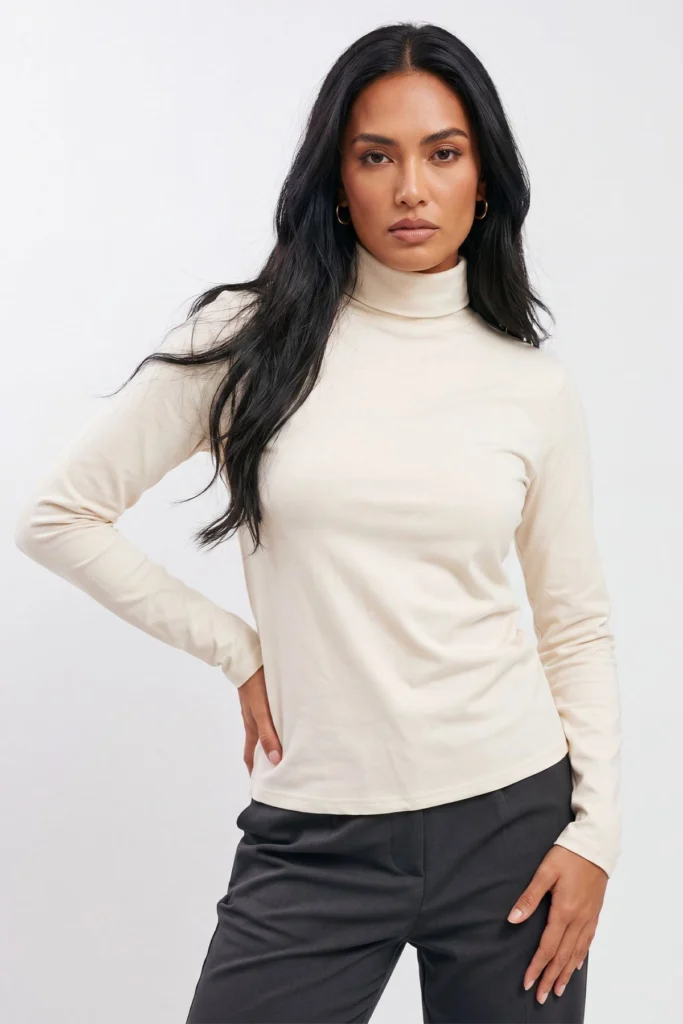 Relaxed Fit Womens Knit Top with Soft Finish