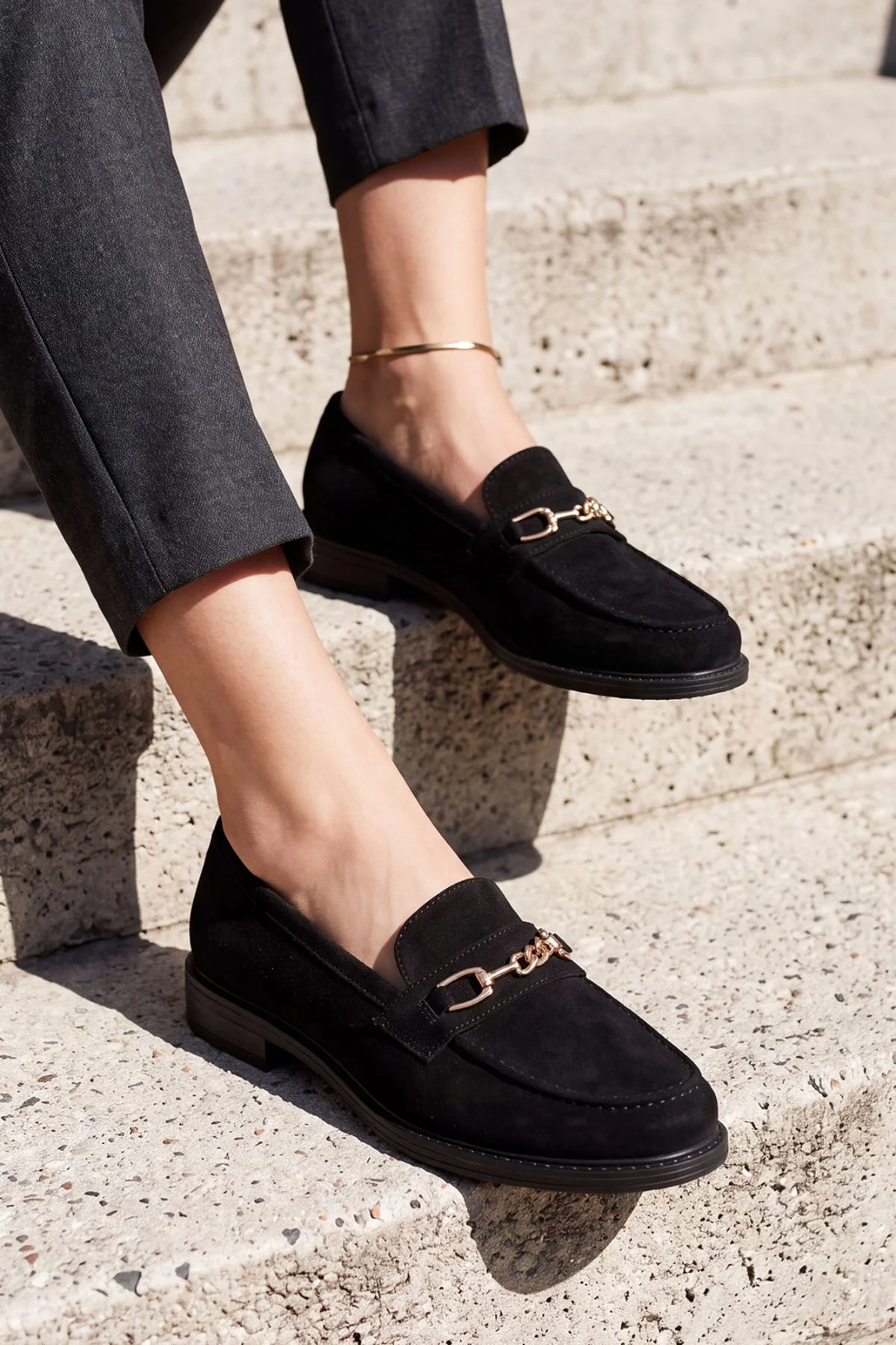Slip On Womens Suede Loafers