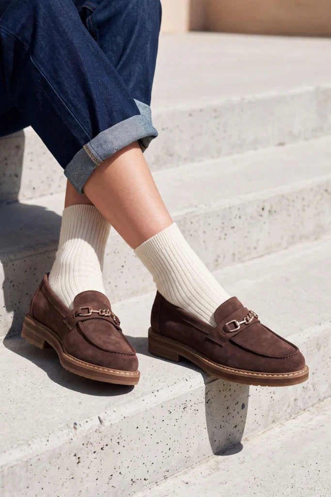 Slip On Womens Suede Loafers