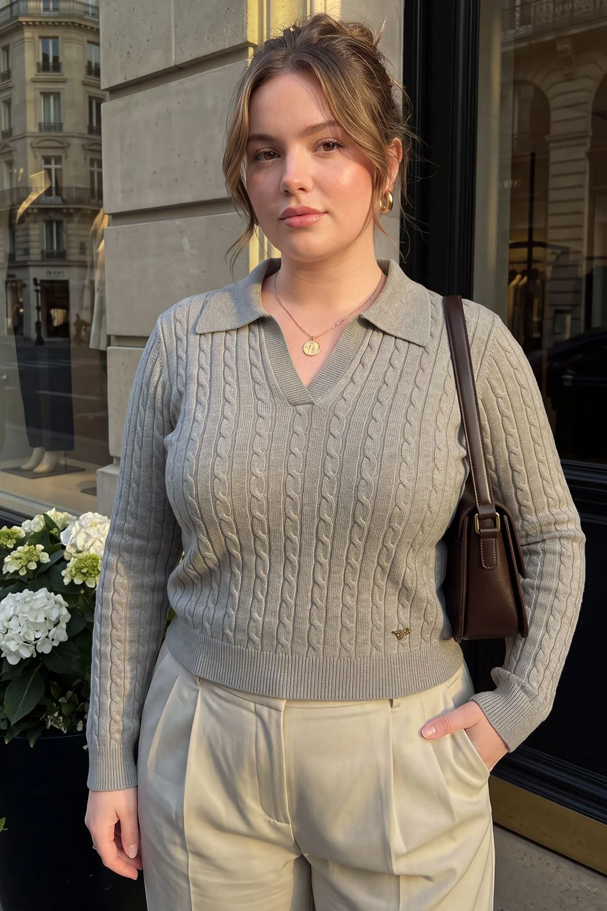 Soft Knitted Cable Knit Jumper