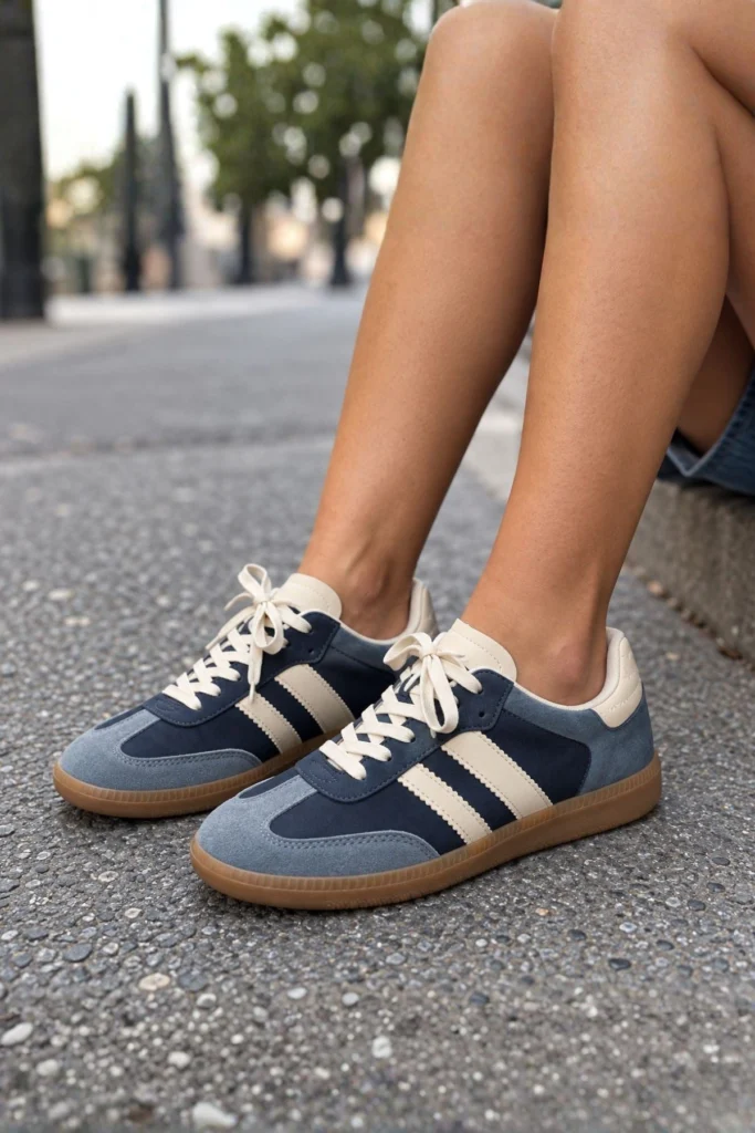 Suede Gum Sole Lace Up Shoes