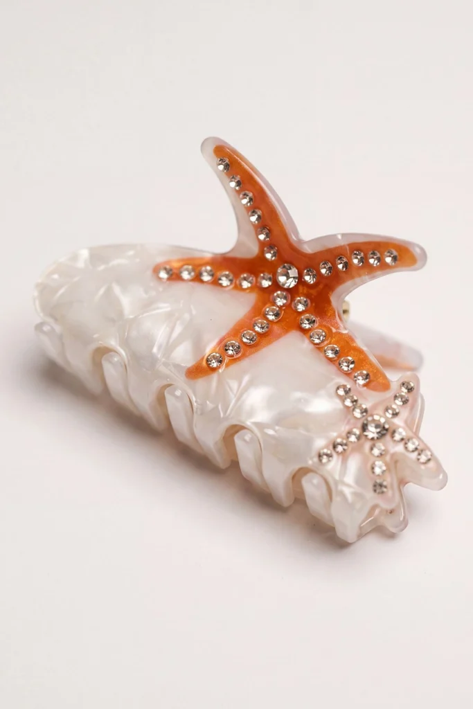 Women�s Starfish Rhinestone Hair Clip
