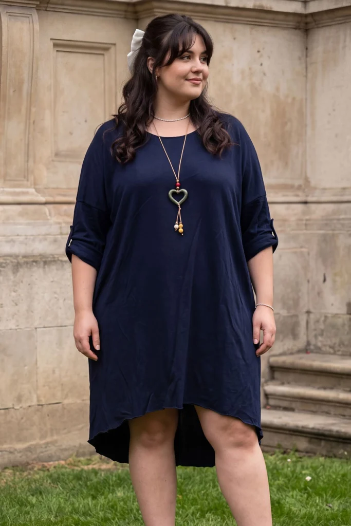 Womens Dipped Hem Top Plus Size