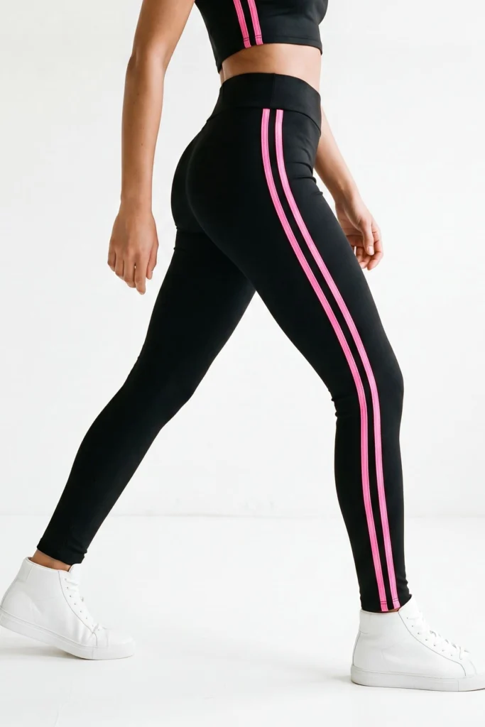Womens High Waisted Gym Leggings with Stretch Fit