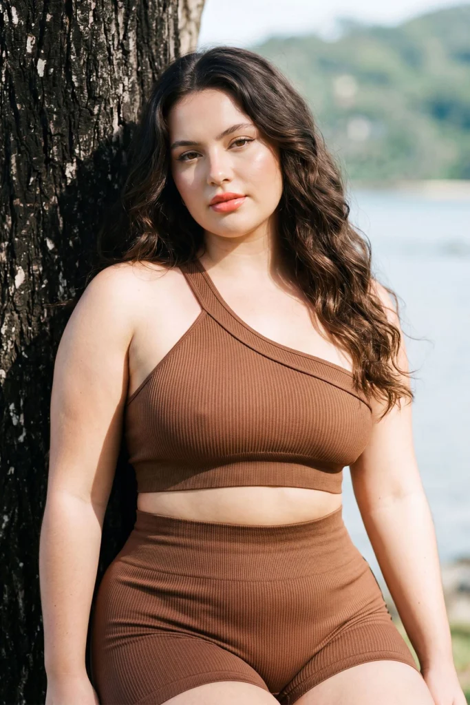 Womens One Shoulder Seamless Ribbed Bra