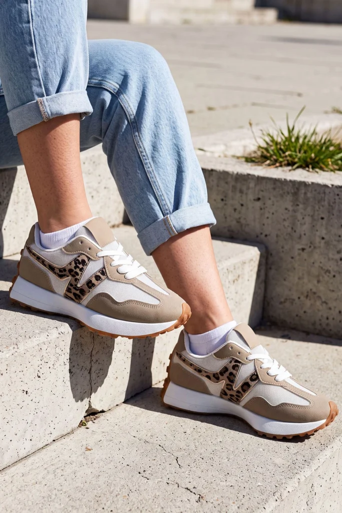 Womens Platform Lace Up Sneakers
