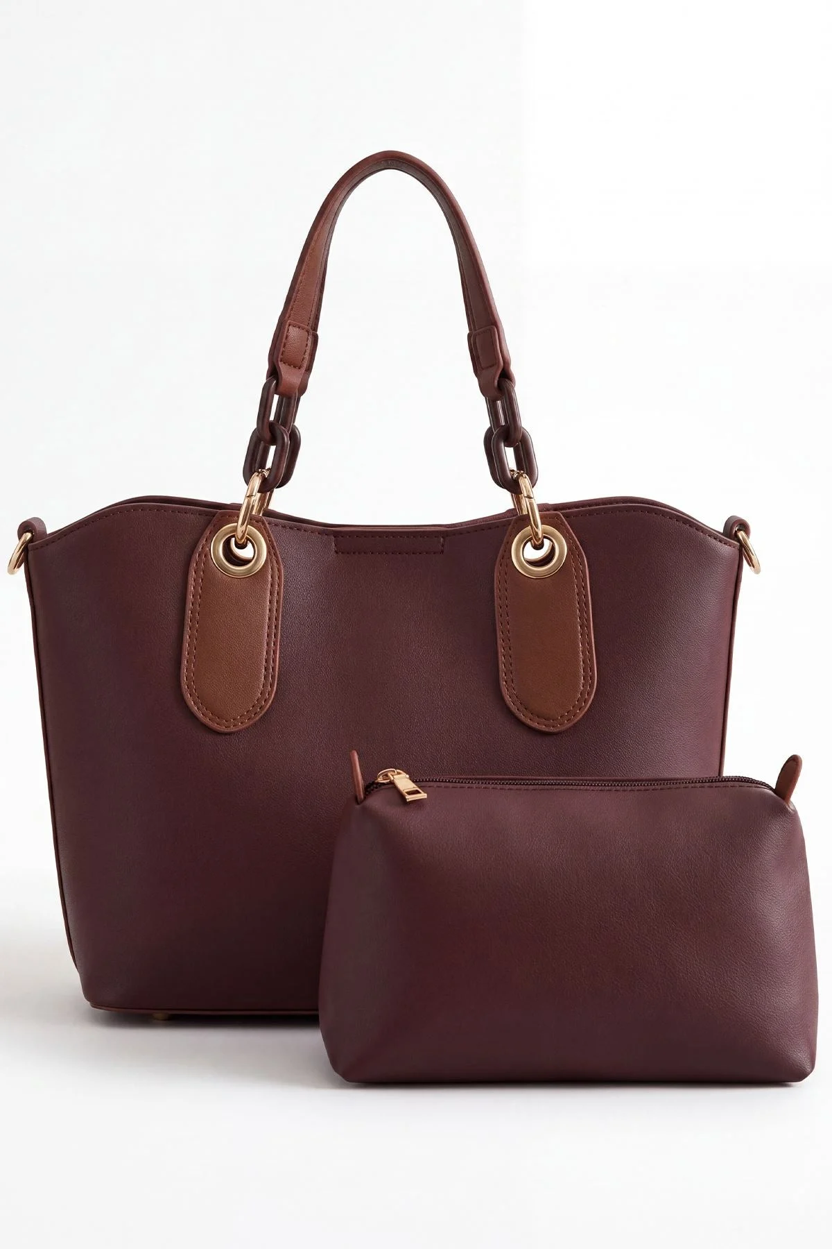 Women's Two Handle Tote Shoulder Bag