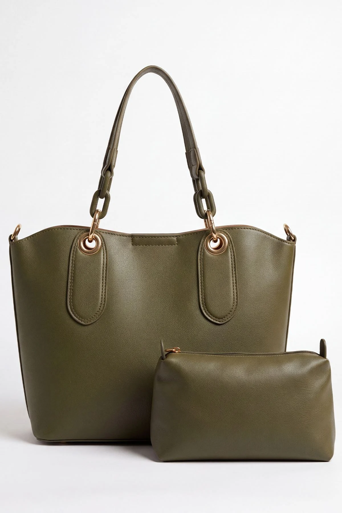Women's Two Handle Tote Shoulder Bag